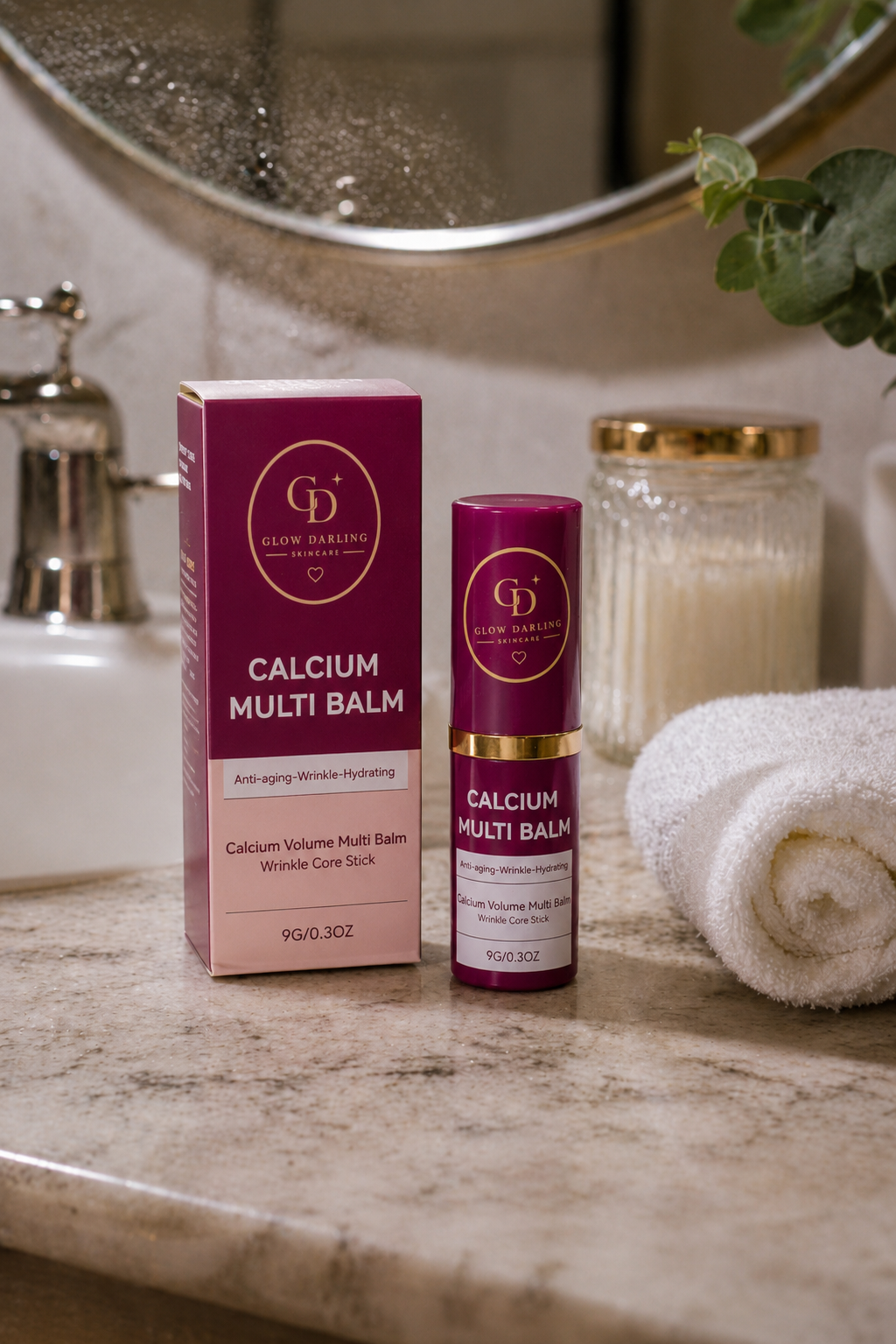 Glow Darling Anti-Aging Calcium Multi Balm Stick for Wrinkles & Hydration